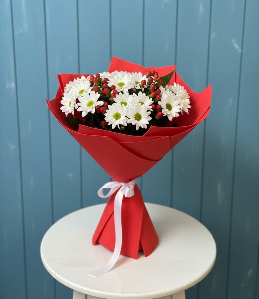 Букет цветов из: Хризантемы в Кукуштан