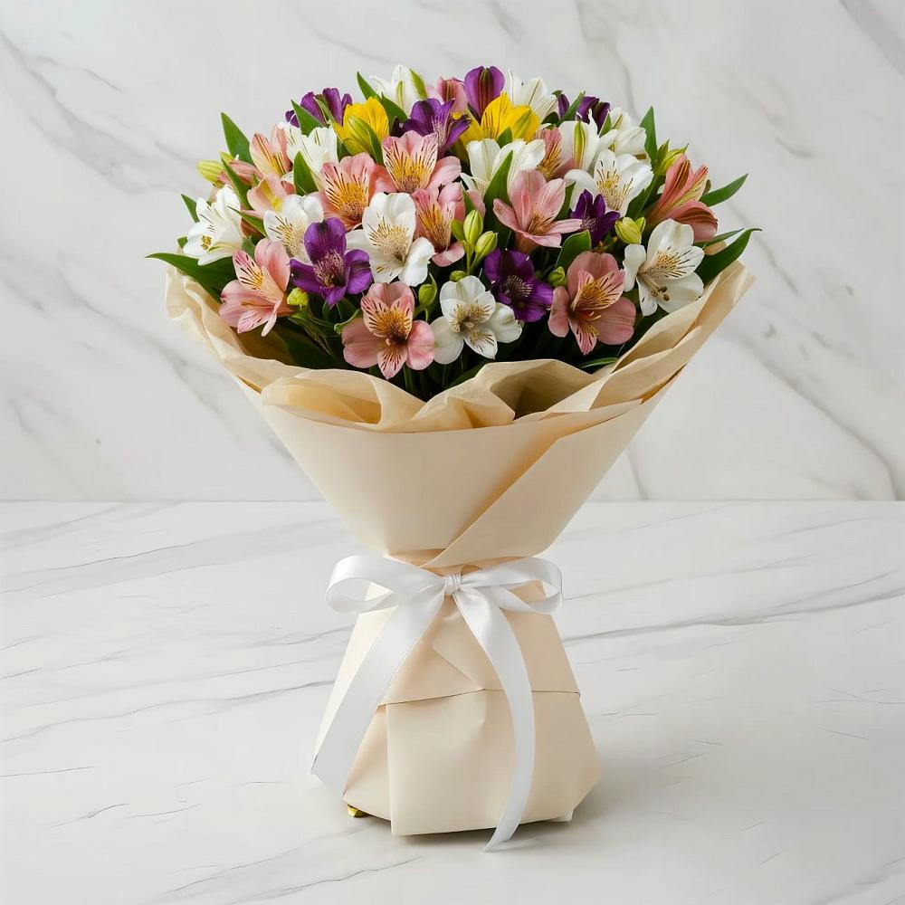 Букет цветов из: Альстромерии в Кукуштан