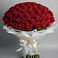 Букет 101 Красная роза Блэк Мэджик в Кукуштан