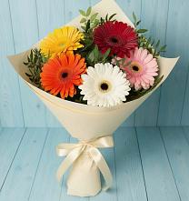 Букет цветов из:  Герберы в Кукуштан