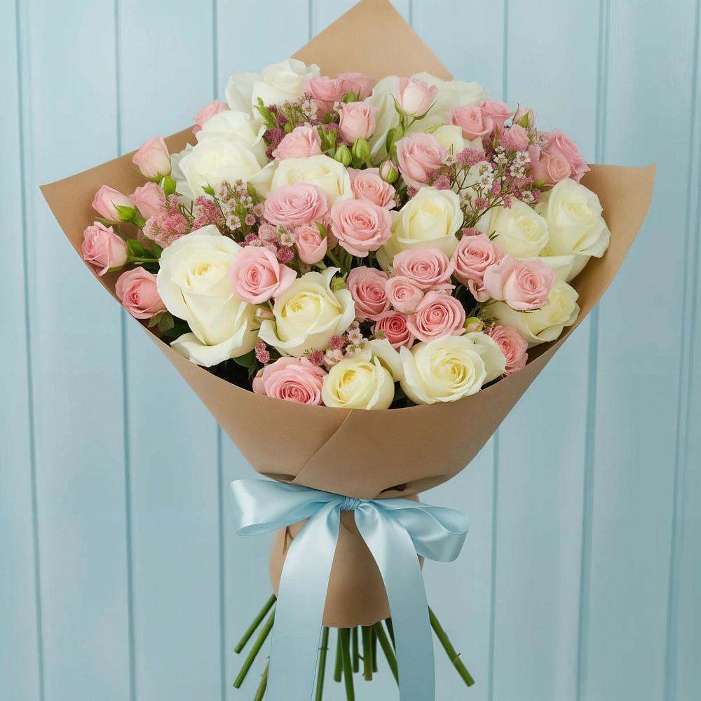 Букет цветов из: Розы в Кукуштан