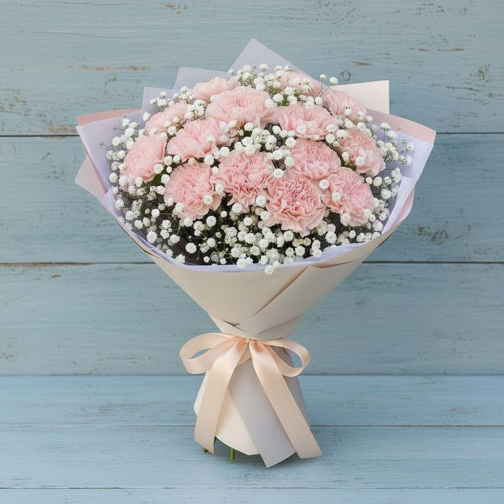 Букет цветов из: Гвоздики в Кукуштан