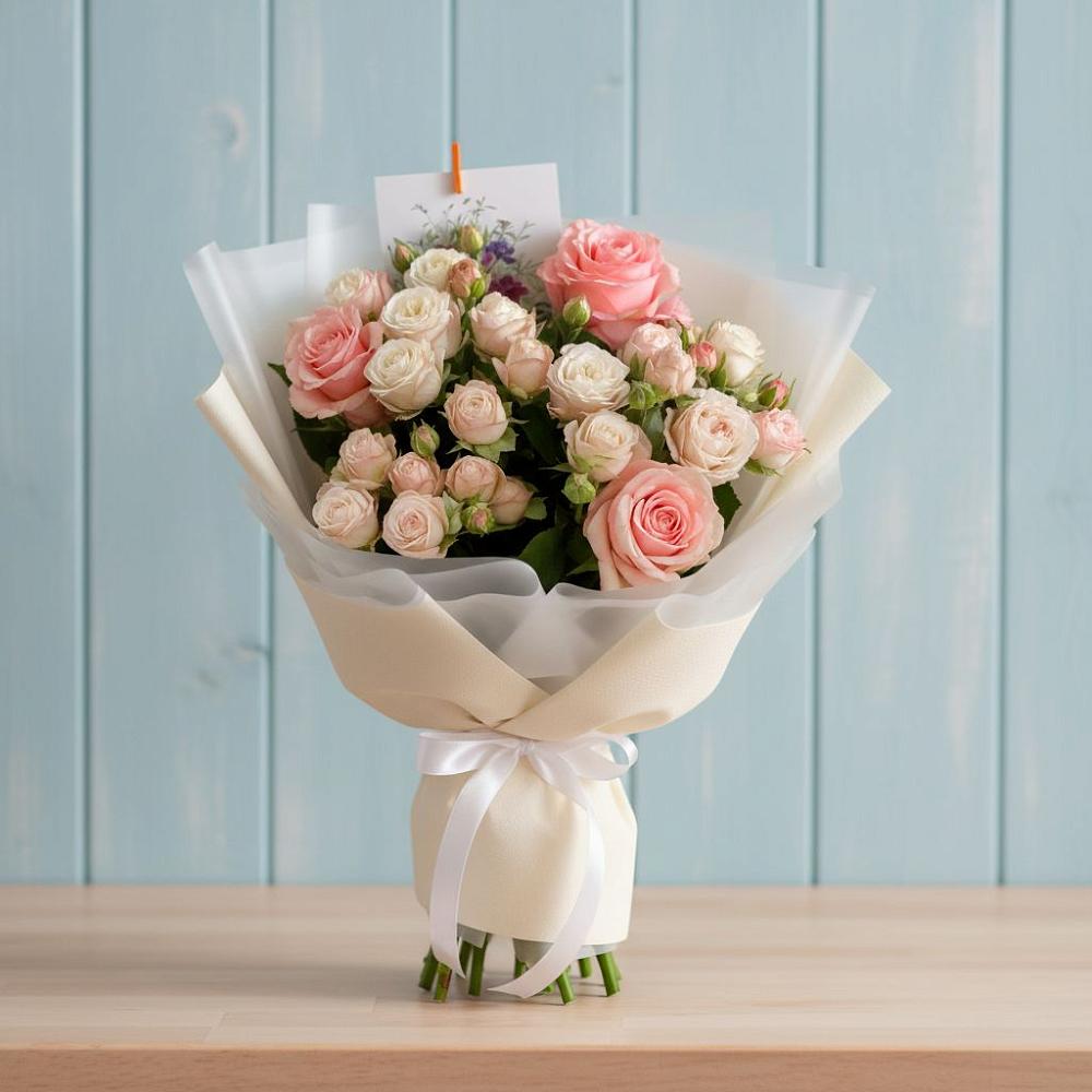 Букет цветов из: Розы в Кукуштан