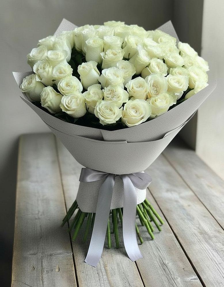 Букет 35 Белых роз в Кукуштан