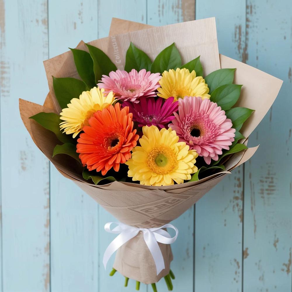Букет цветов из: Герберы в Кукуштан