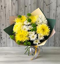 Букет цветов из:  Хризантемы в Кукуштан