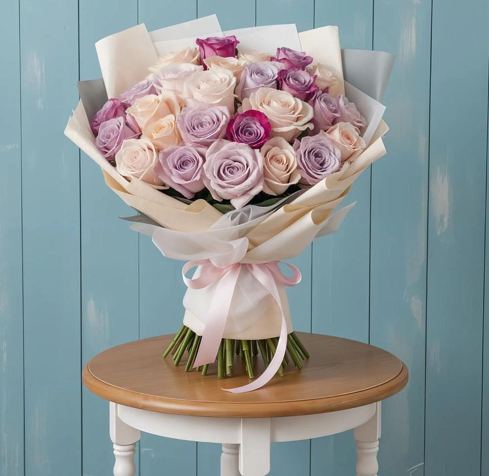 Букет цветов из: Розы в Кукуштан