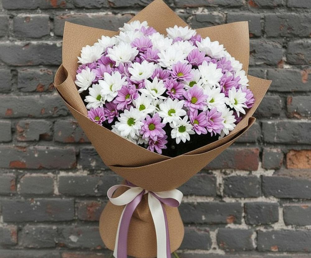 Букет цветов из: Хризантемы в Кукуштан