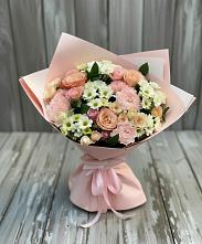 Букет цветов из:  Гвоздики, Розы и Хризантемы в Кукуштан