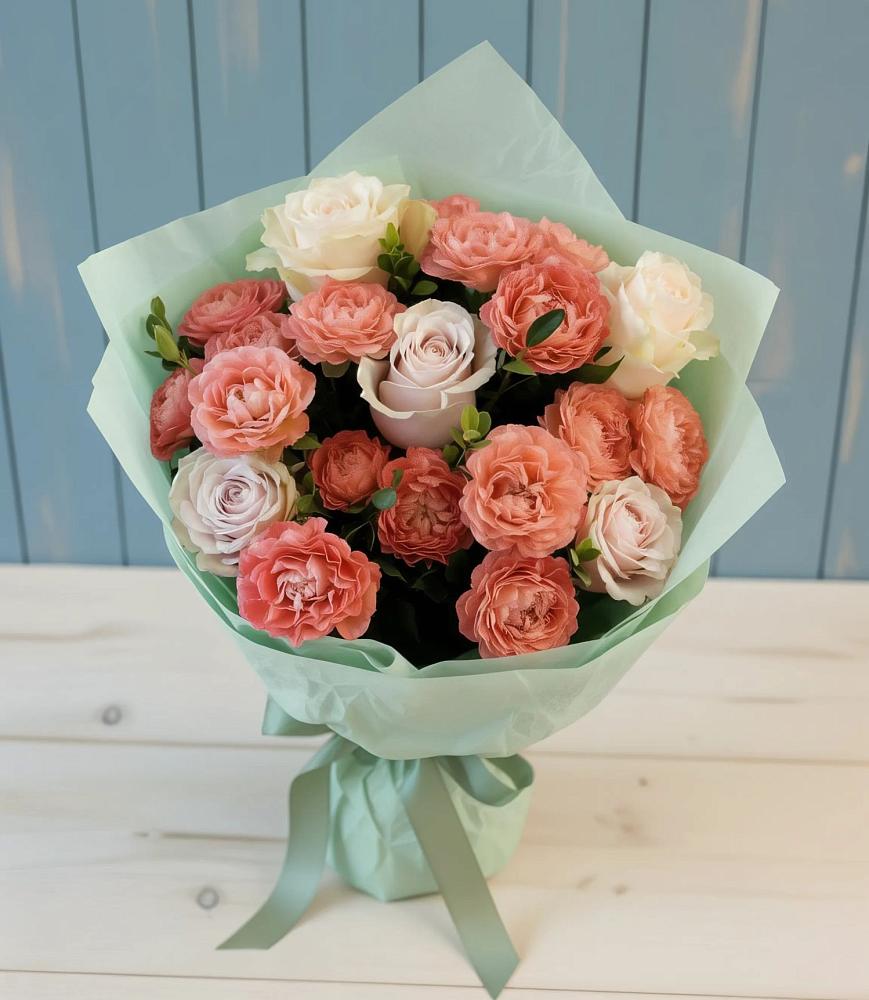 Букет цветов из: Розы в Кукуштан
