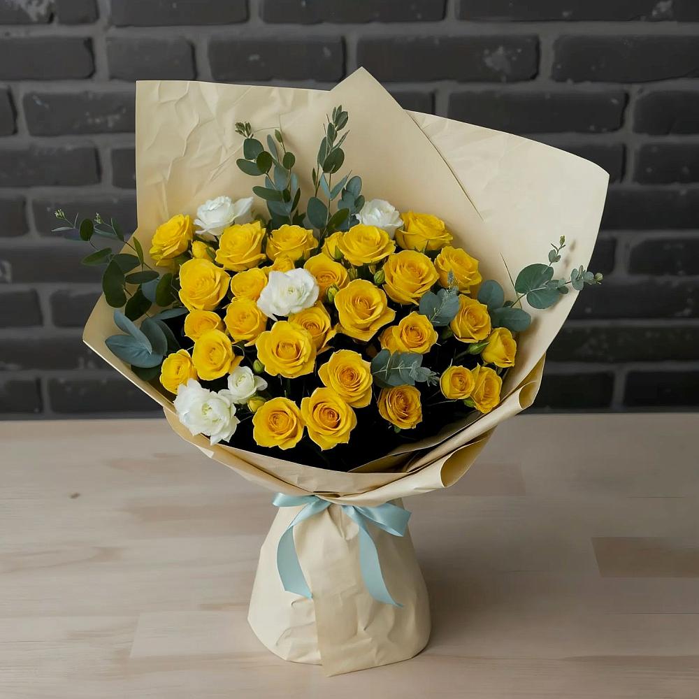 Букет цветов из: Розы в Кукуштан