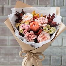 Букет цветов из:  Гвоздики, Хризантемы и Розы в Кукуштан