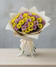 Букет цветов из:  Хризантемы в Кукуштан