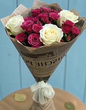Букет цветов из:  Розы #REPLACE_PRED# Кукуштан