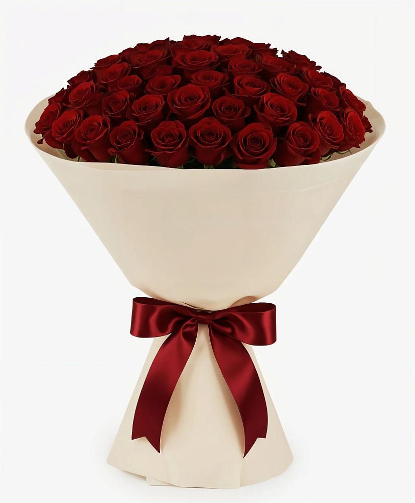 Букет 101 Бордовая роза Блэк Бакарра в Кукуштан