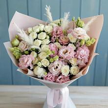 Букет цветов из:  Альстромерии и Розы в Кукуштан